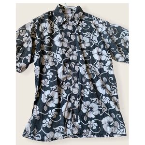 Vintage go barefoot Hawaiian shirt L